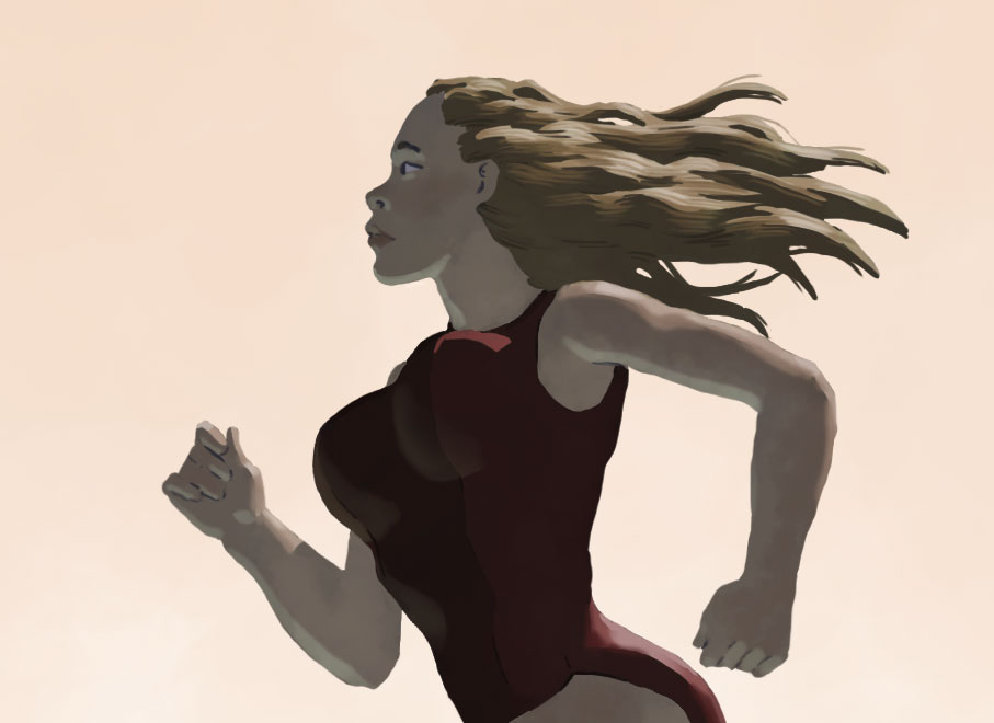 Girl running