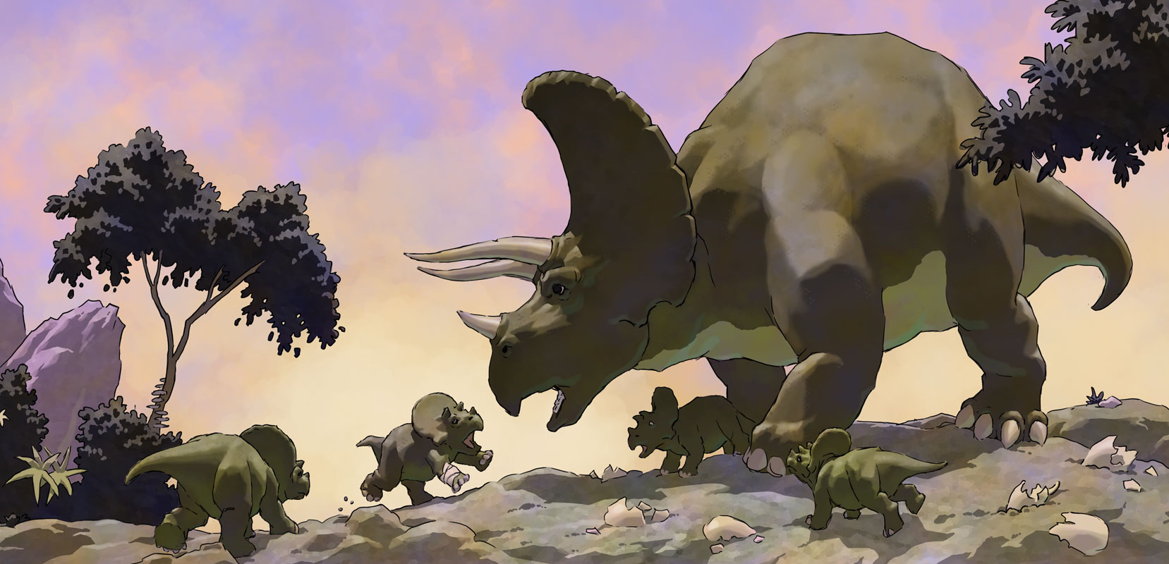 Triceratops family