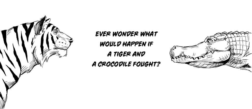 crocodile vs tiger